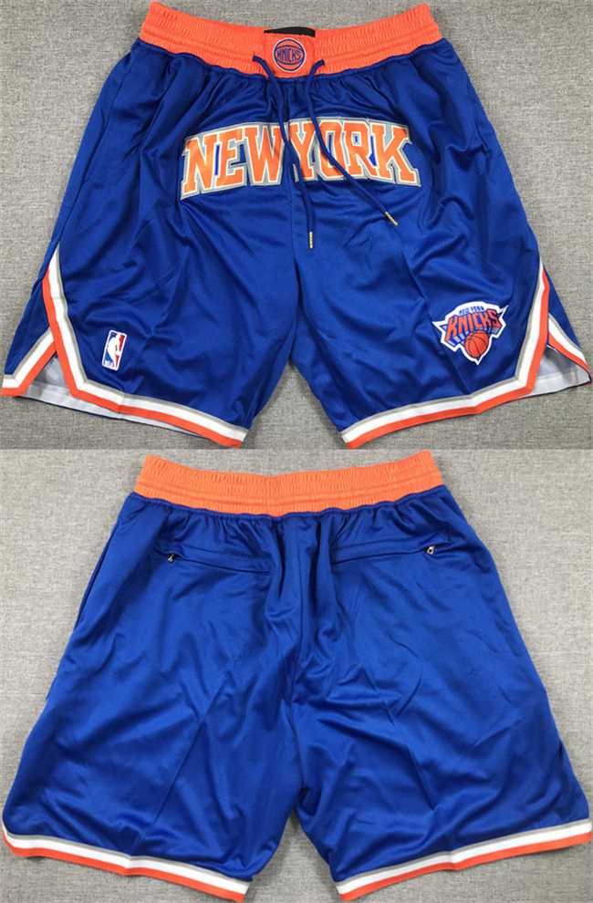 Men%27s New Yok Knicks Royal Shorts->nba shorts->NBA Jersey